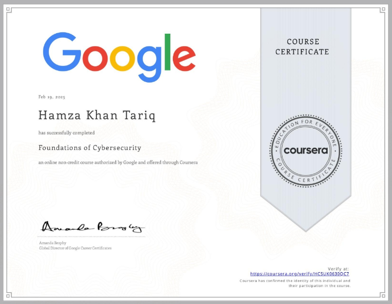 Foundations of Cybersecurity - Google